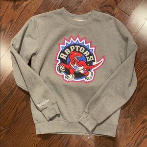 Mitchell & Ness Raptors Grey Crewneck